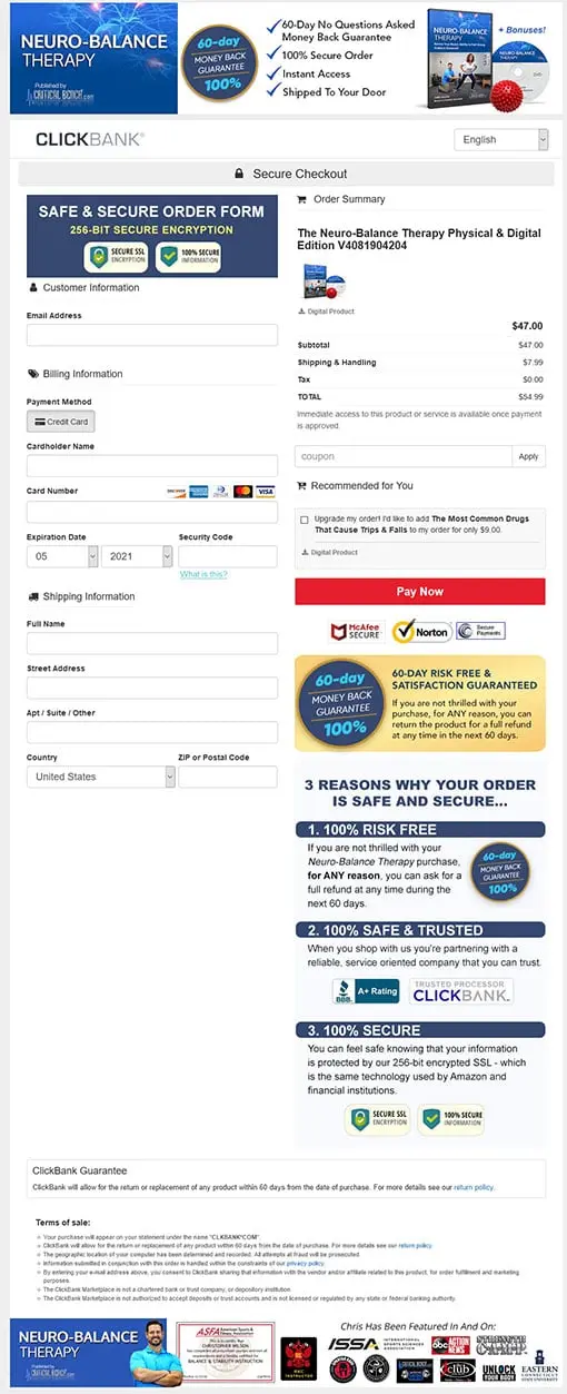 Secure Order Form